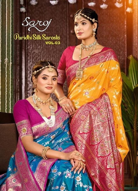 Paridhi Silk Saroski Vol 3 By Saroj Silk Traditional Saree Wholesale Market In Surat
